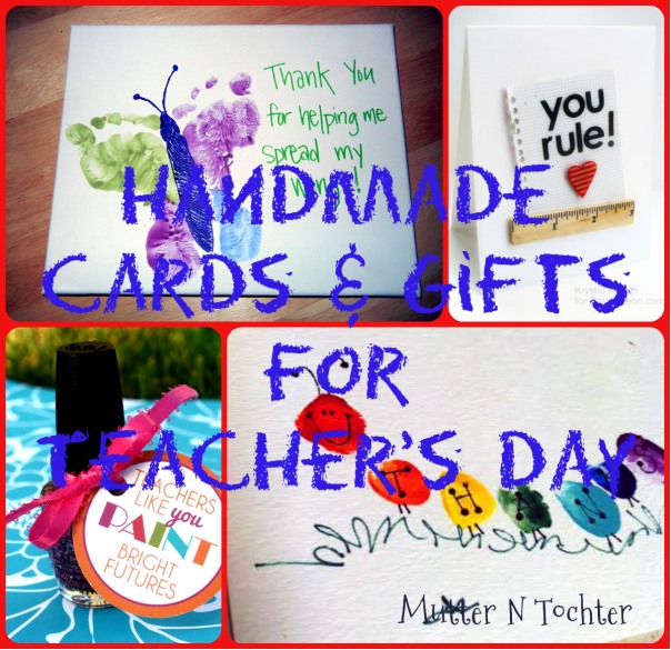 Handmade cards and gifts for teachers day