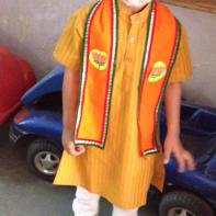 How to dress up a child as Narendra Modi